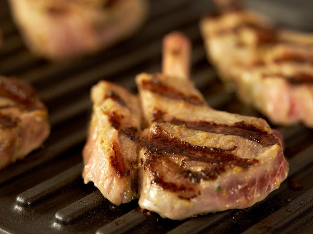 Chuletas de cordero de cordero
